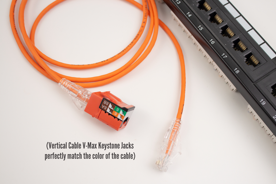 CAT6A oranje Slim Type UTP 28AWG 15cm patch kabel - 10-pack