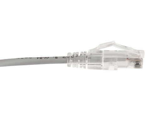 CAT6A grijs Slim Type UTP 28AWG 15cm patch kabel - 10-pack